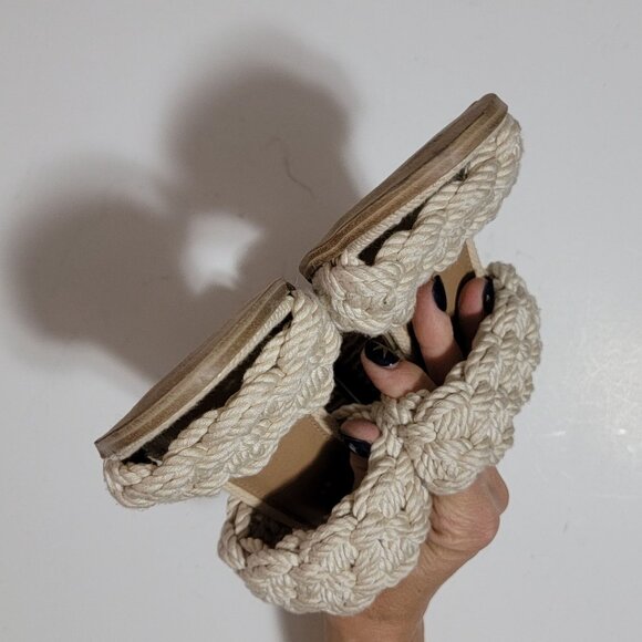 NEW Dolce Vita Roulette Sandals Womens 9 Crochet Boho Cottagecore Retro Summer - Picture 3 of 9